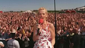 Images Dated 26th July 1999: Zoe Ball Radio One roadshow Aberdeen July 1999