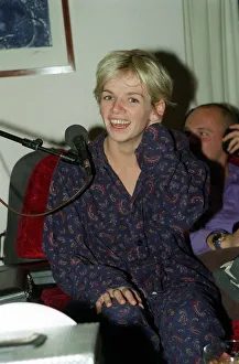 Zoe Ball Radio / TV Presenter October 1998 Presenting her radio 1 breakfast show