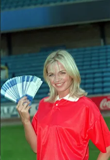 Zoe Ball TV Presenter at Mirror Football Tickets Promotion A&copy;mirrorpix