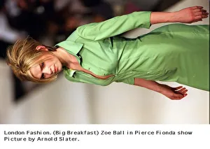 Zoe Ball Tv Presenter models in Pierce Fionda show London Fashion Week