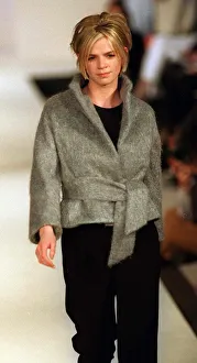 Zoe Ball Tv Presenter models in Pierce Fionda show London Fashion Week