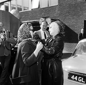 Hungarian Prints: Zsa Zsa Gabor at London Airport with her daughter Francesca Hilton