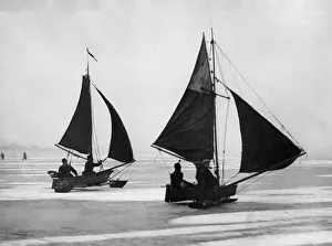 1924 Prints: The Zuiderzee old spelling Zuyderzee) was a shallow bay of the North Sea in the northwest